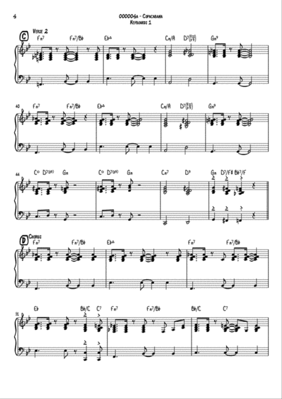Copacabana (at The Copa) Small Ensemble scores gallery preview page 4