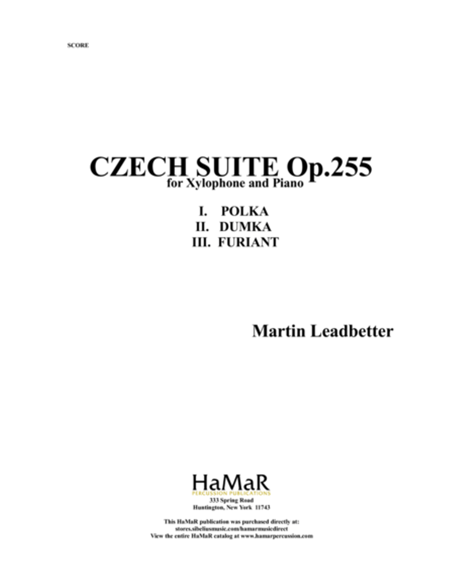 Czech Suite Piano scores gallery preview page 1