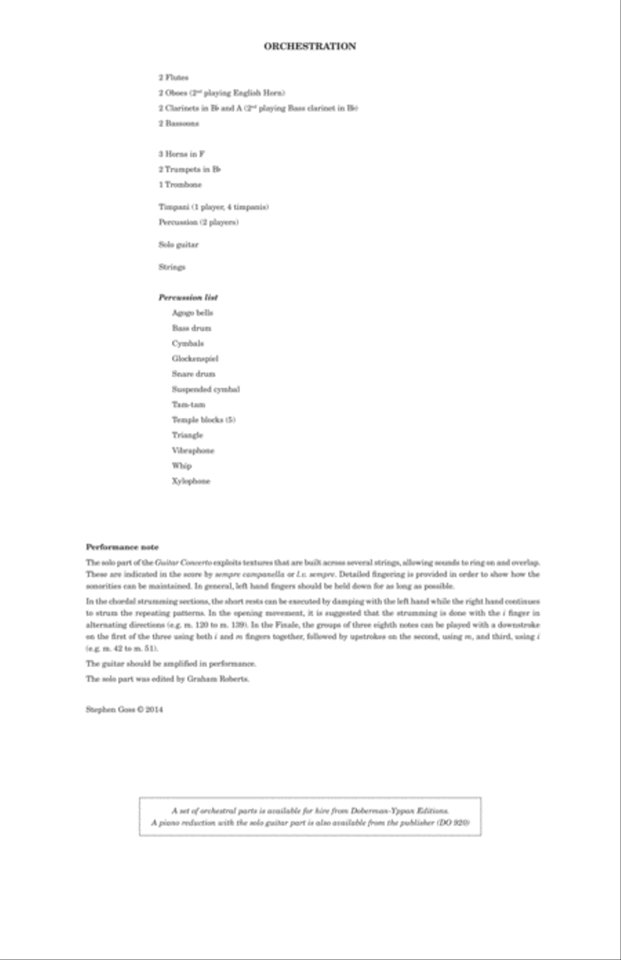 Guitar Concerto Orchestra scores gallery preview page 3