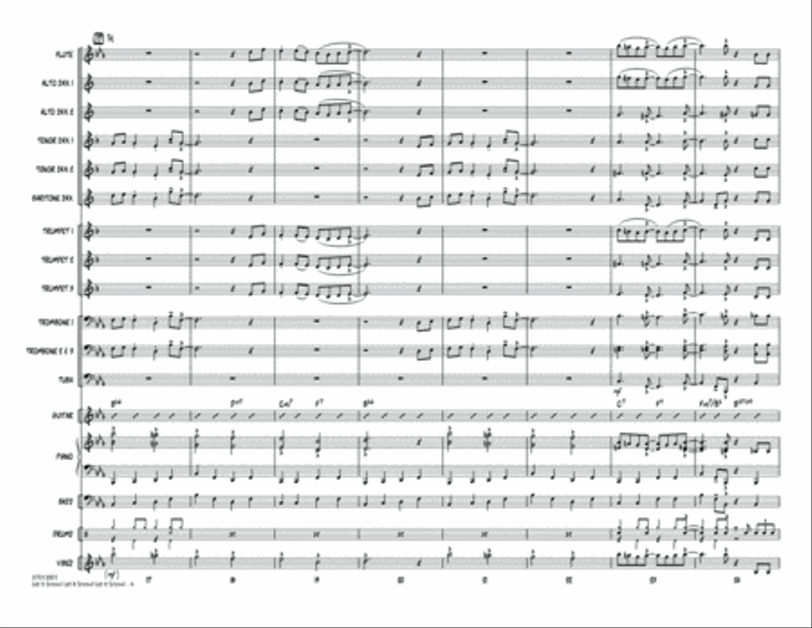 Let It Snow! Let It Snow! Let It Snow! - Conductor Score (Full Score) Jazz Ensemble scores gallery preview page 4