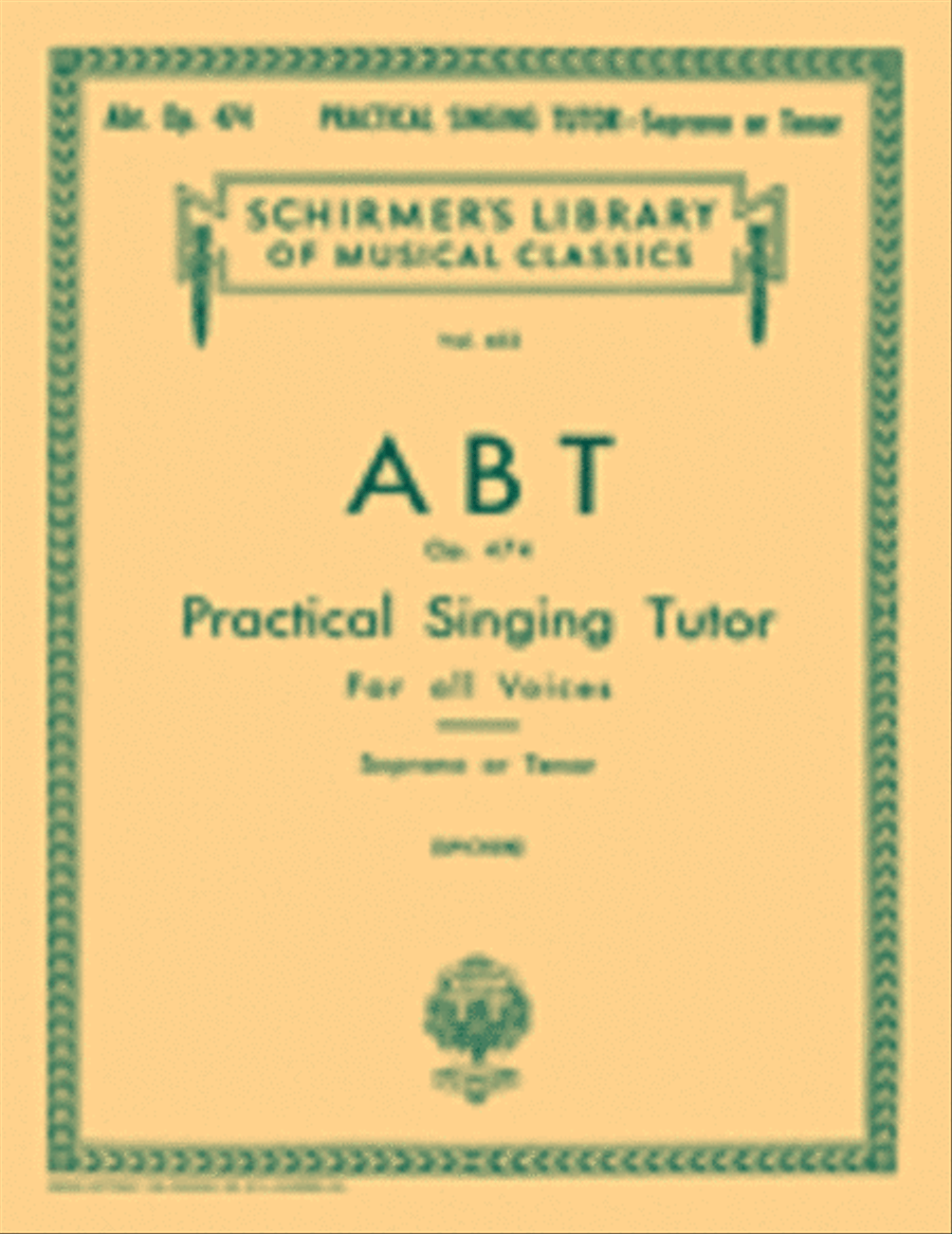 Practical Singing Tutor, Op. 474 Voice scores gallery preview page 1