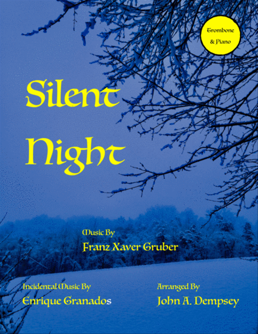 Silent Night (Trombone and Piano) Piano scores gallery preview page 1