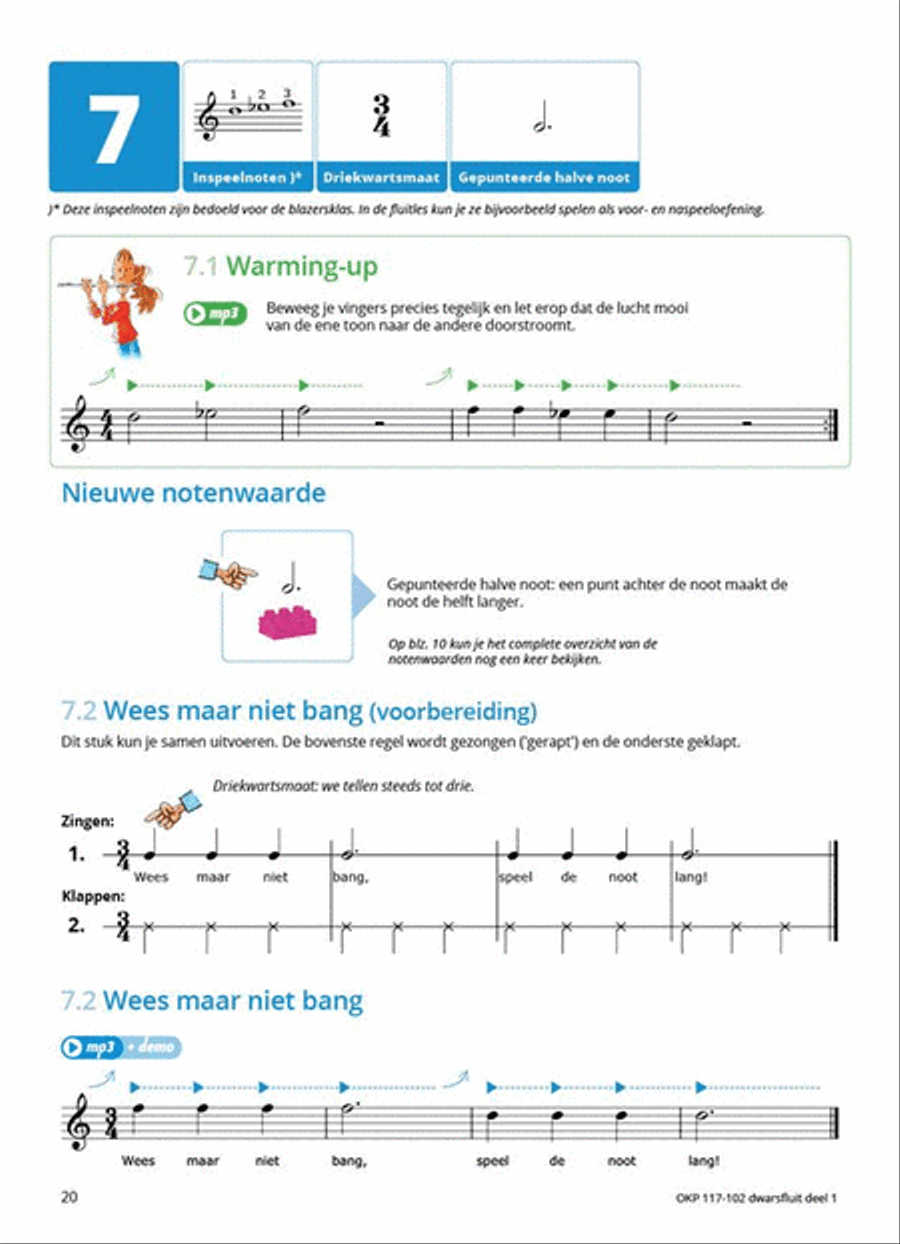 Samen Leren Samenspelen Vlaams Deel 1 Flute Solo scores gallery preview page 7