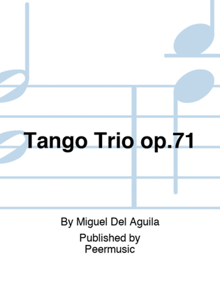 Book cover for Tango Trio op.71