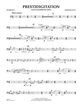 Prestidigitation (Alto Saxophone Solo with Band) - Trombone 2