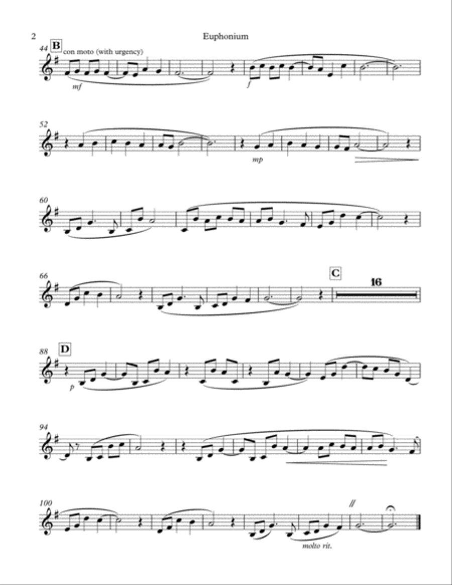 Lullaby for Lucy: Euphonium and Piano Brass Duet scores gallery preview page 3