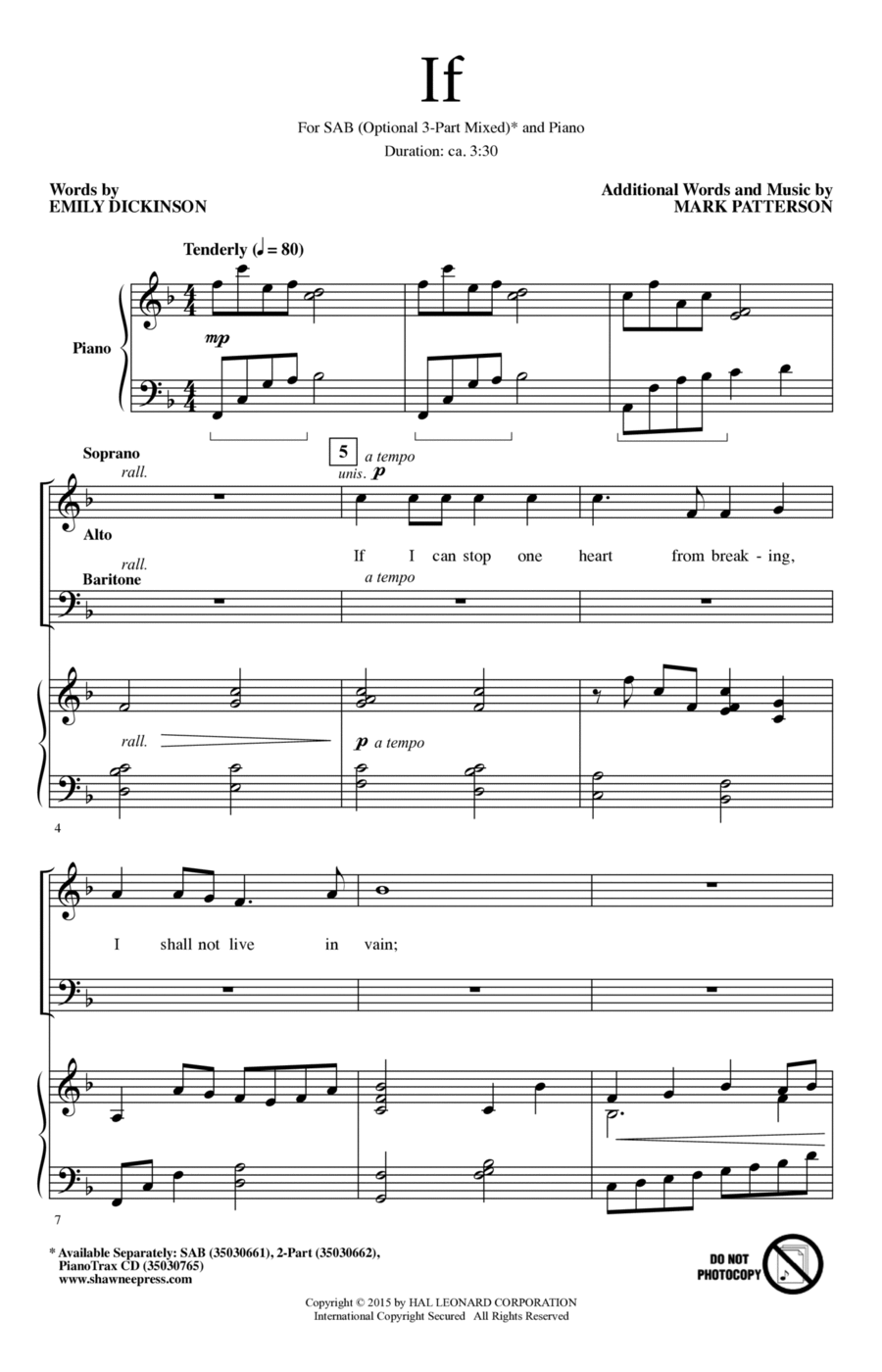 If 3-Part scores gallery preview page 1