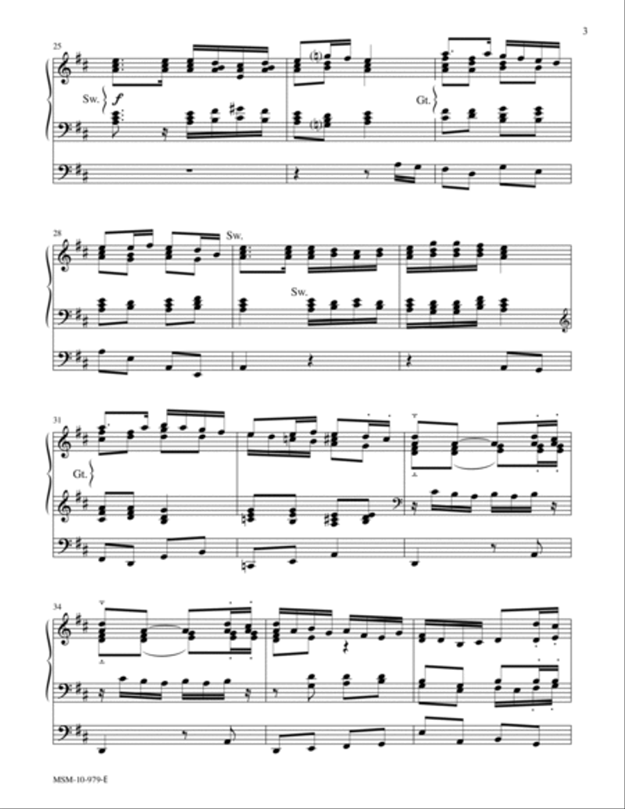 A Rejoicing A Rejoicing Organ scores gallery preview page 3