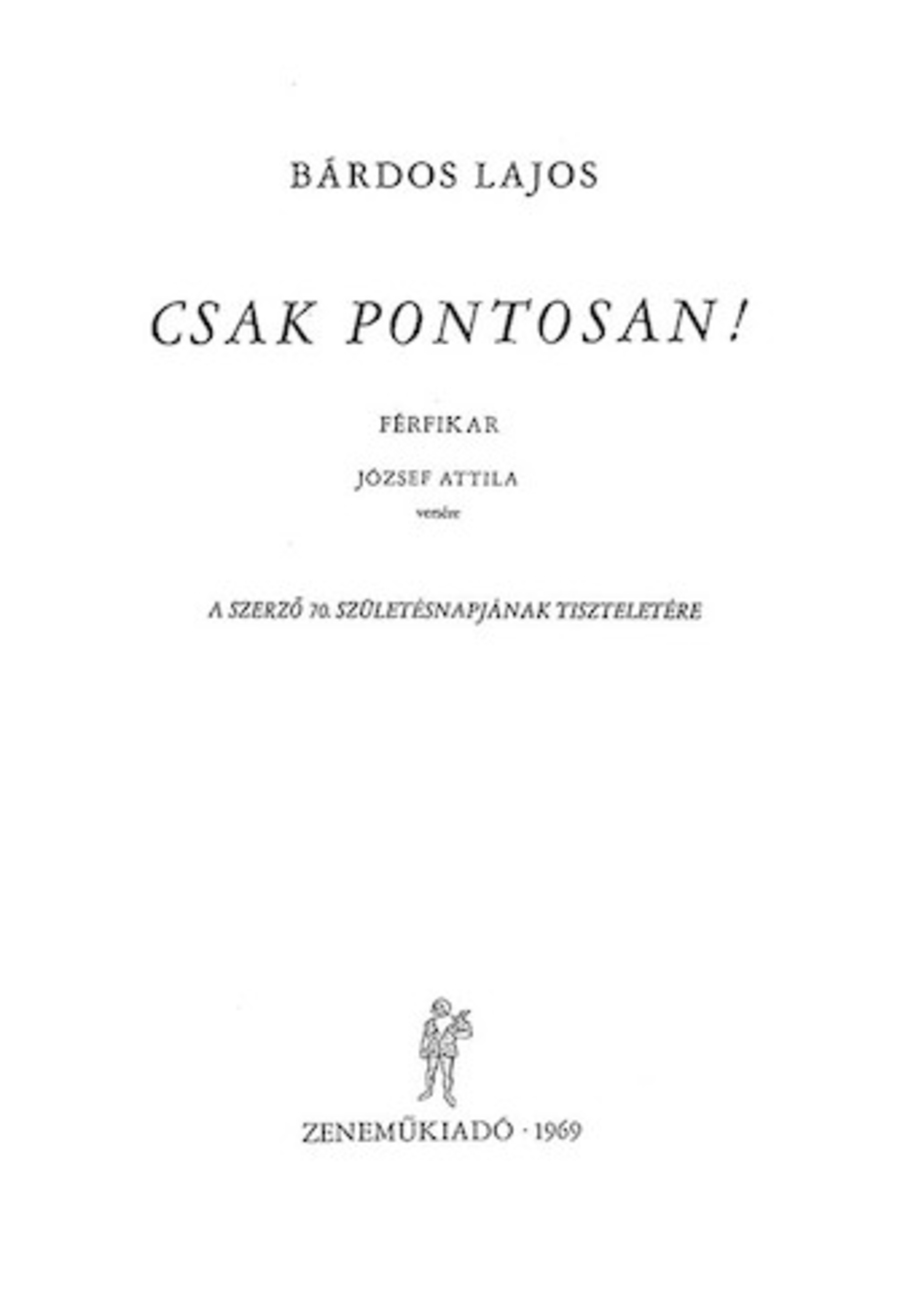 Csak Pontosan! Csak Pontosan! A Cappella scores gallery preview page 1