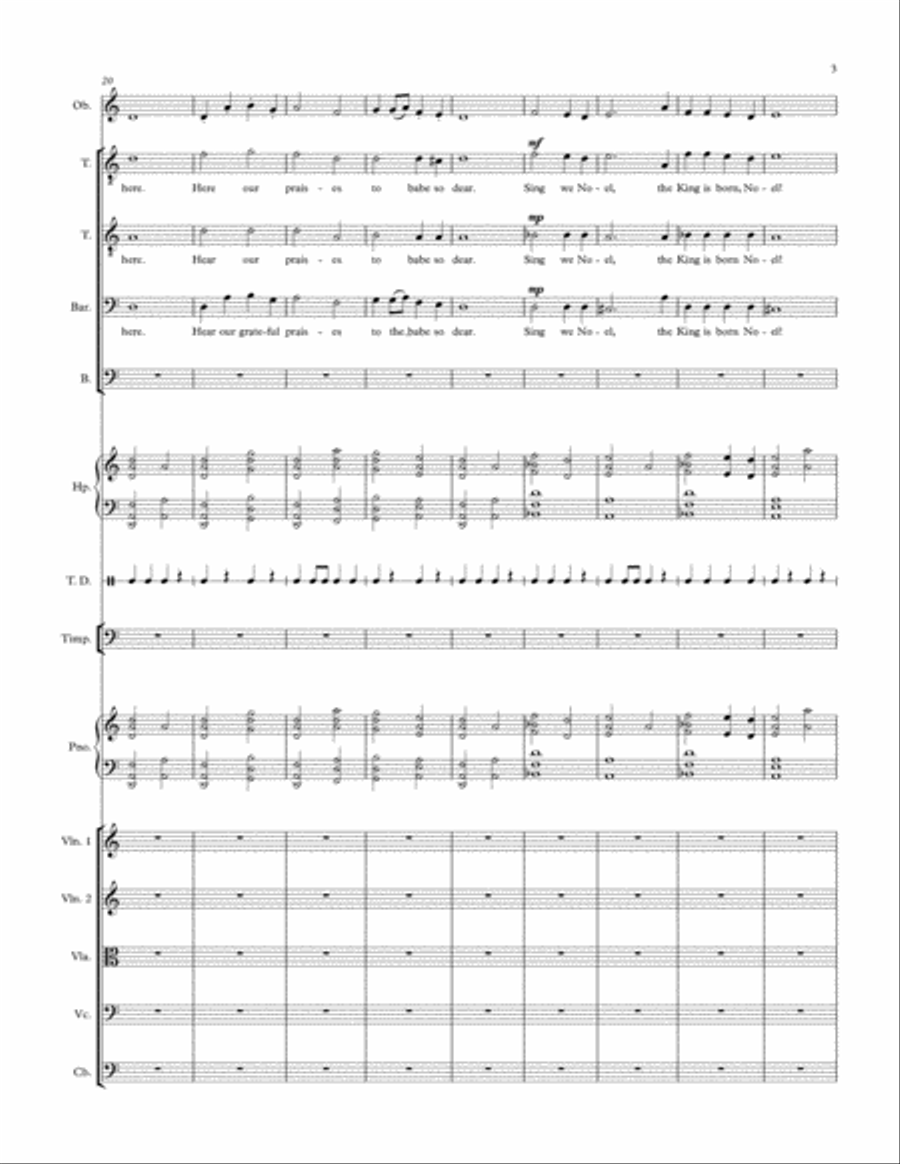 Sing We Now Of Christmas TTBB scores gallery preview page 3