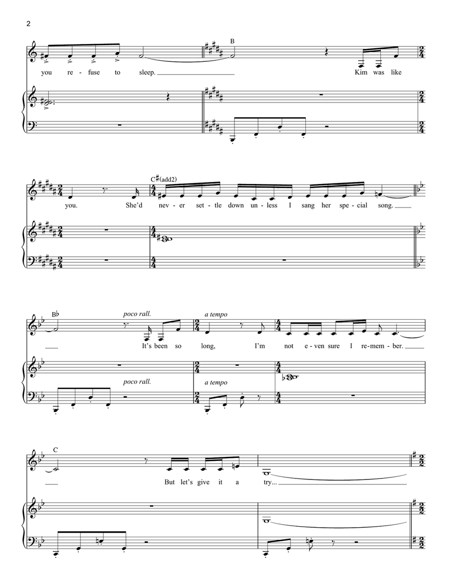 Father Time (from Kimberly Akimbo) Piano, Vocal scores gallery preview page 2