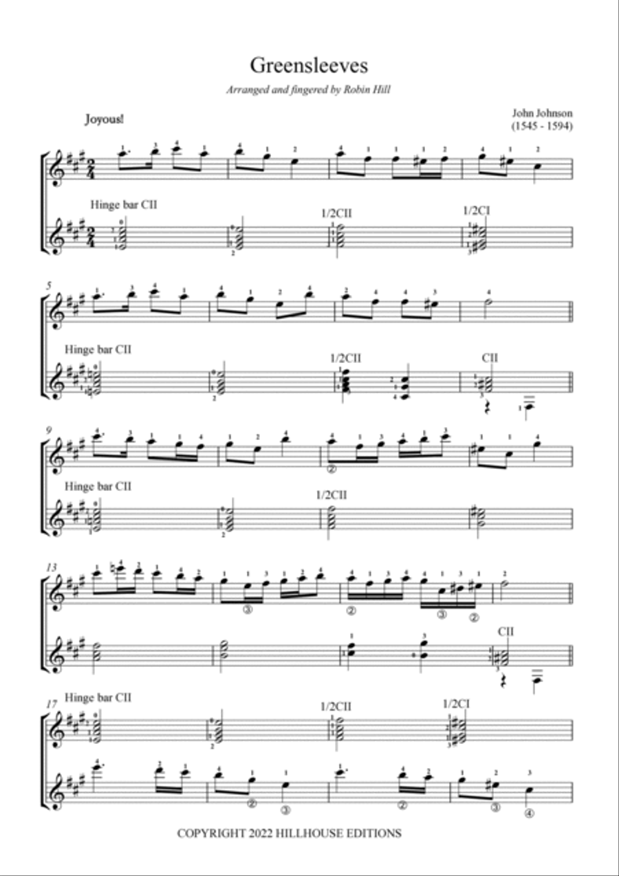 Greensleeves Set of Parts scores gallery preview page 3