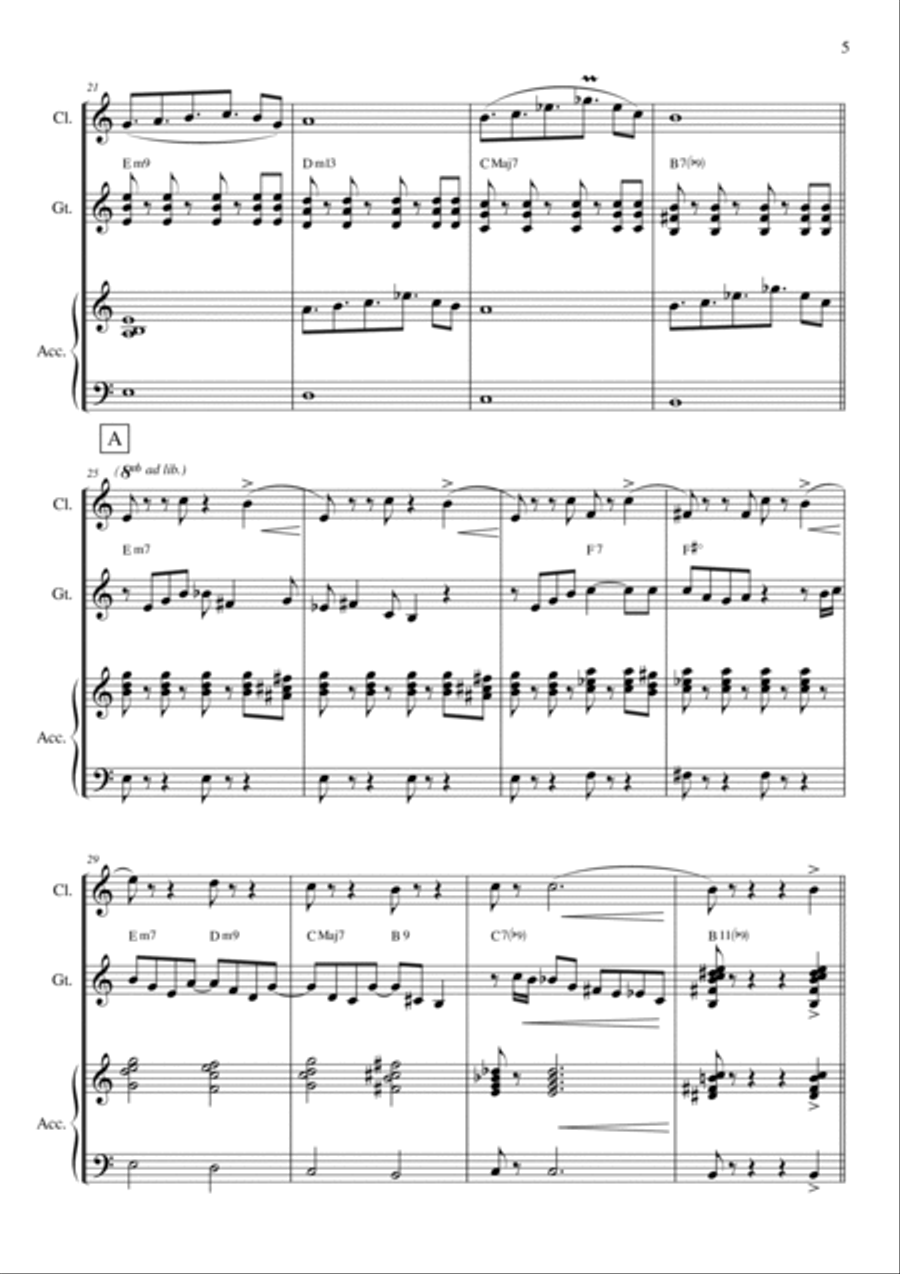 Isla de las Mujeres Clarinet scores gallery preview page 5