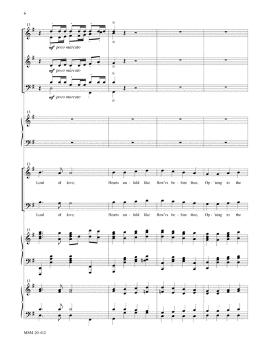 Joyful, Joyful, We Adore Thee 4-Part scores gallery preview page 6