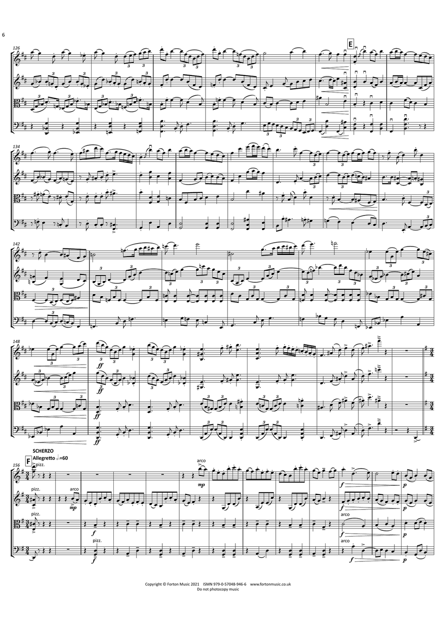 String Quartet No. 3 String Quartet - Digital Sheet Music page 6