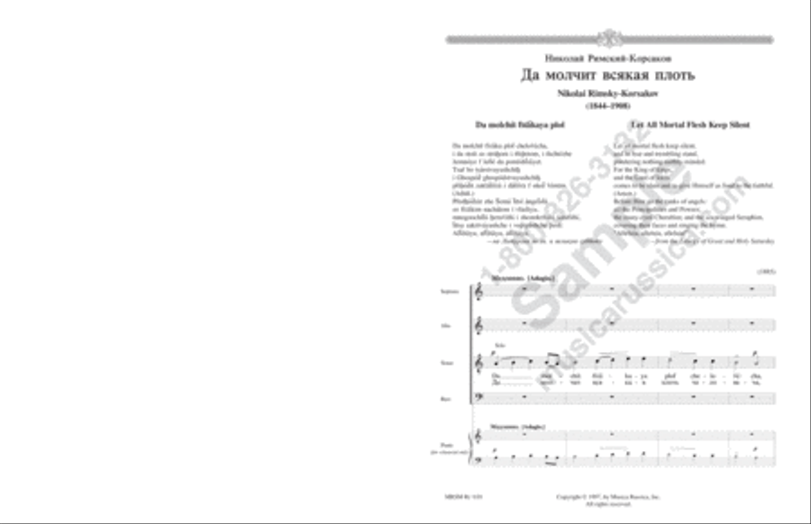 Let All Mortal Flesh Keep Silent 4-Part scores gallery preview page 2