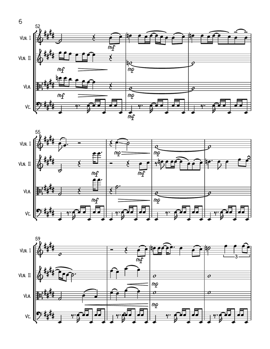 (i've Had) The Time Of My Life String Quartet scores gallery preview page 6
