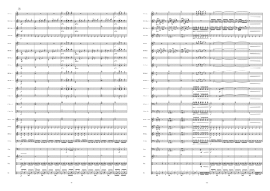 Take On Me Fanfare Band scores gallery preview page 6