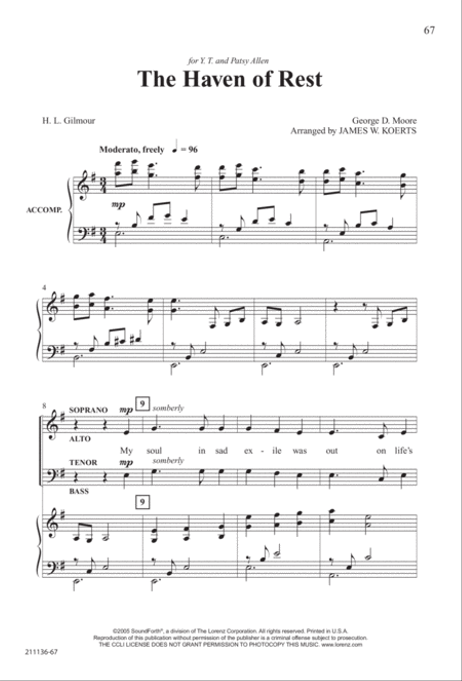 Marching to Zion Marching to Zion 4-Part scores gallery preview page 73