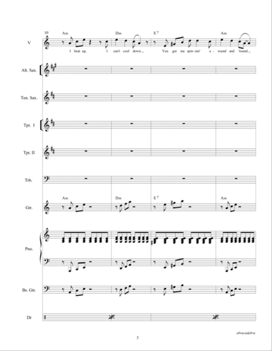 Abracadabra Tenor Saxophone scores gallery preview page 5