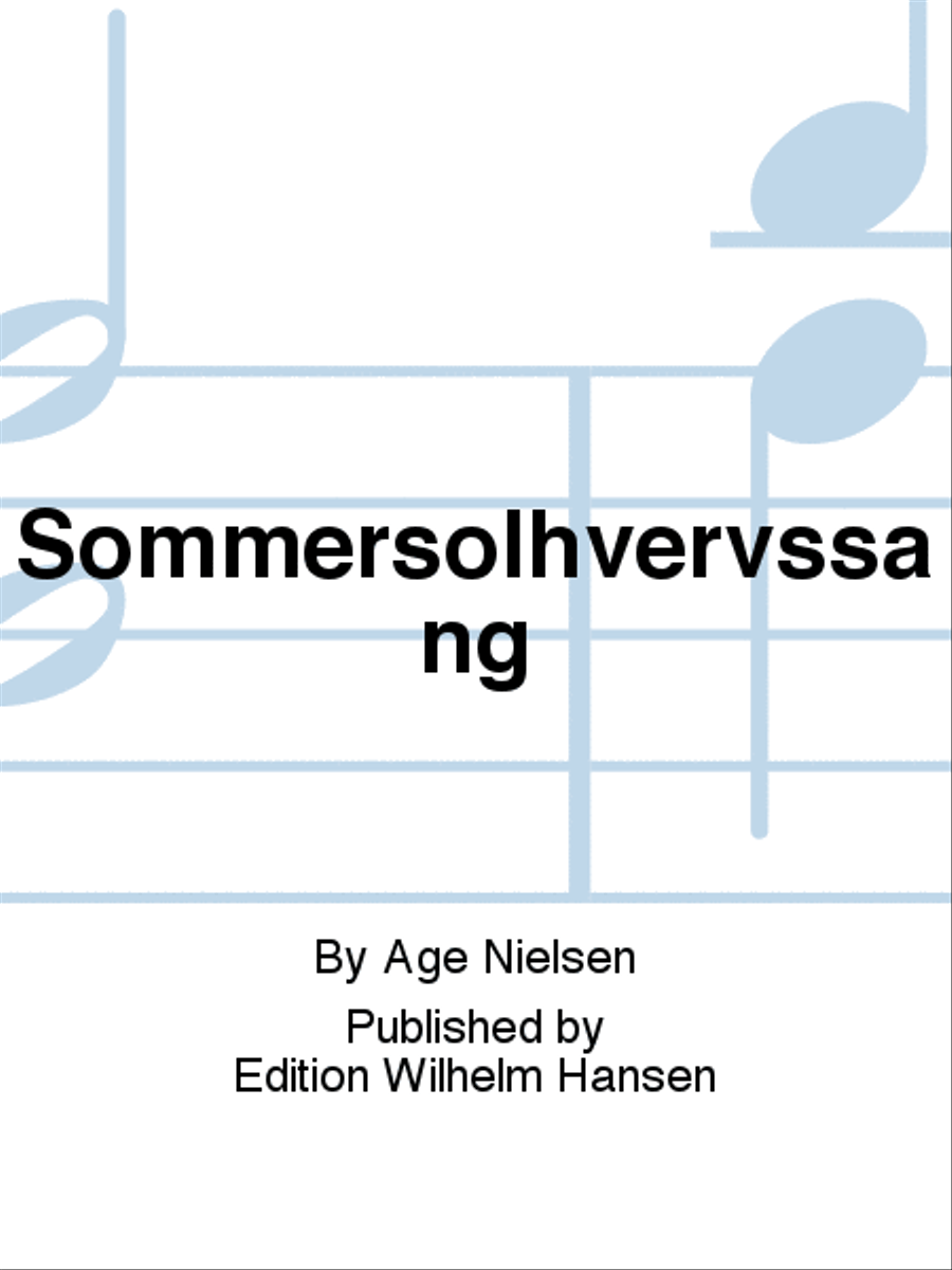 Sommersolhvervssang Choir scores gallery preview page 1