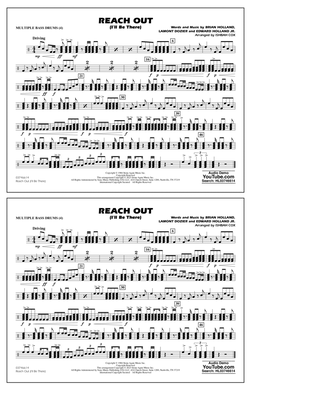Reach Out (I'll Be There) (arr. Cox) - Multiple Bass Drums
