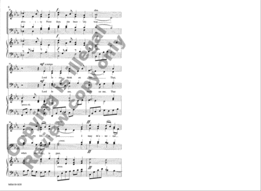 Lord Jesus, Think on Me Lord Jesus, Think on Me 4-Part scores gallery preview page 5