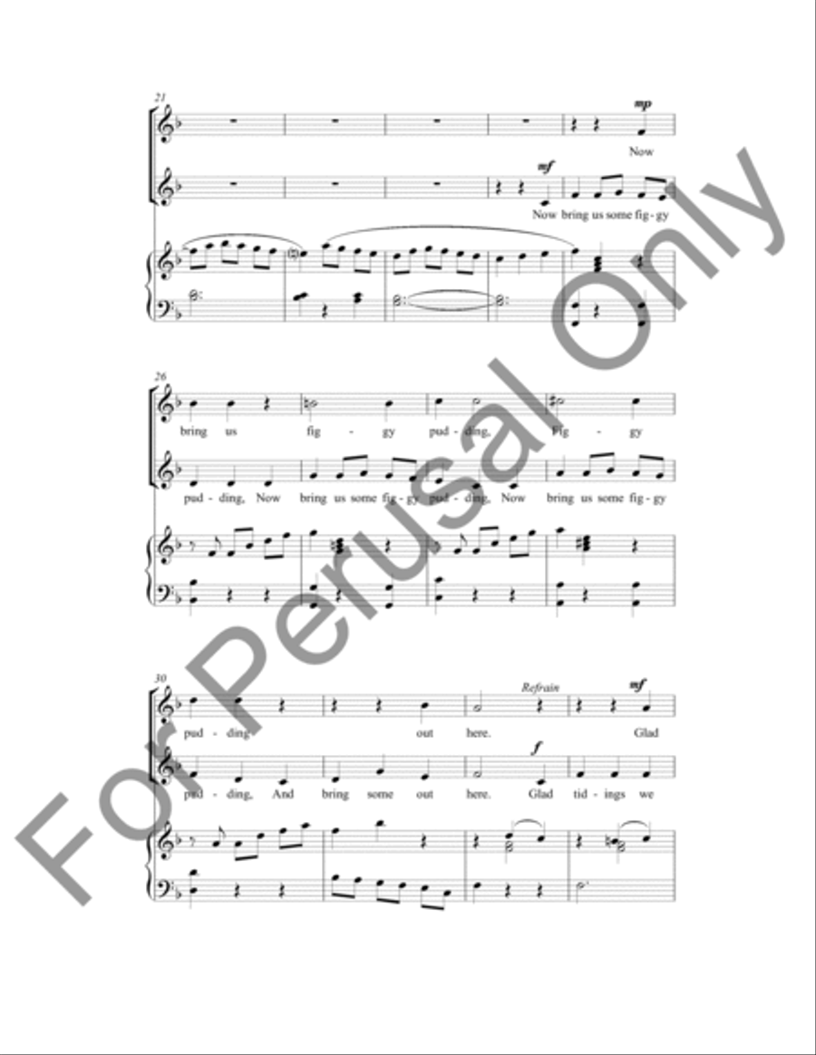 We Wish You A Merry Christmas SA scores gallery preview page 4