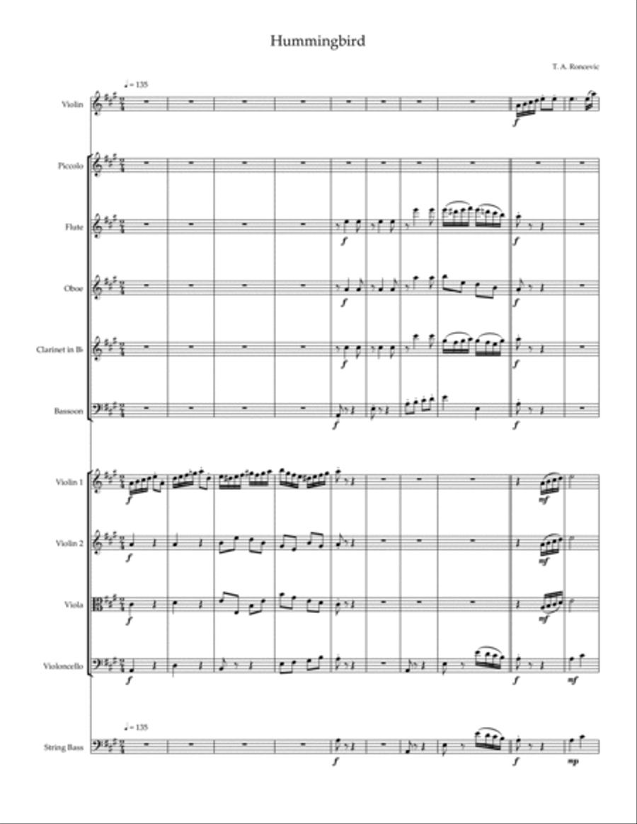 Hummingbird Hummingbird Chamber Orchestra scores gallery preview page 2