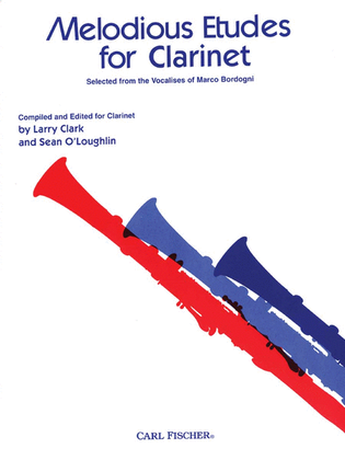 Book cover for Melodious Etudes For Clarinet