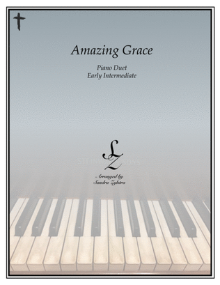 Book cover for Amazing Grace (early intermediate piano duet)
