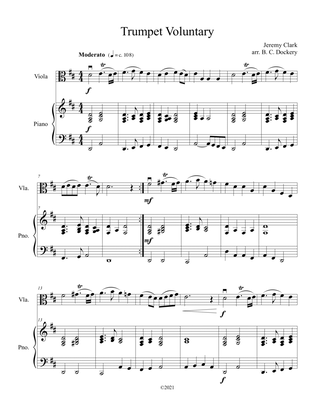 Book cover for Trumpet Voluntary (Viola Solo with Piano Accompaniment)
