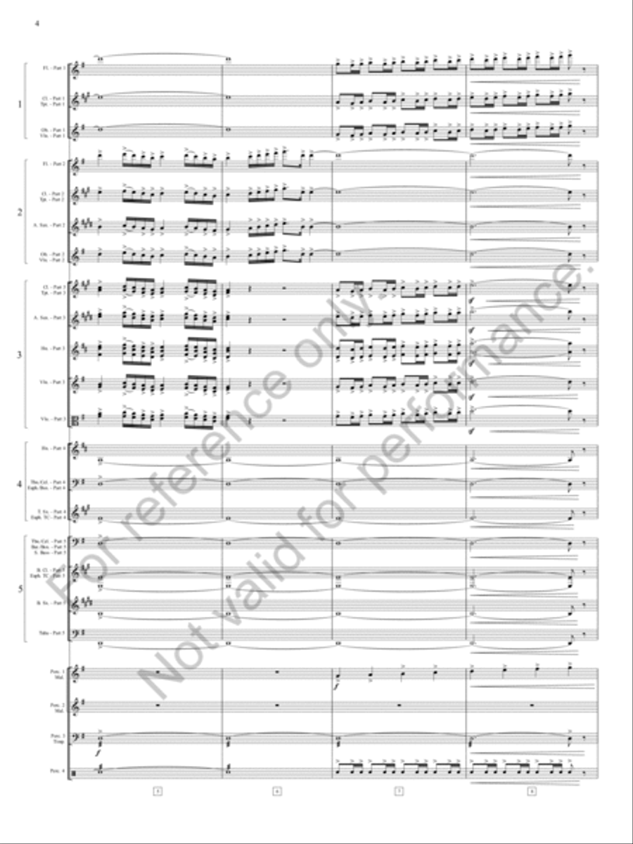 Finale From A Rhapsody On Christmas Carols Concert Band scores gallery preview page 5