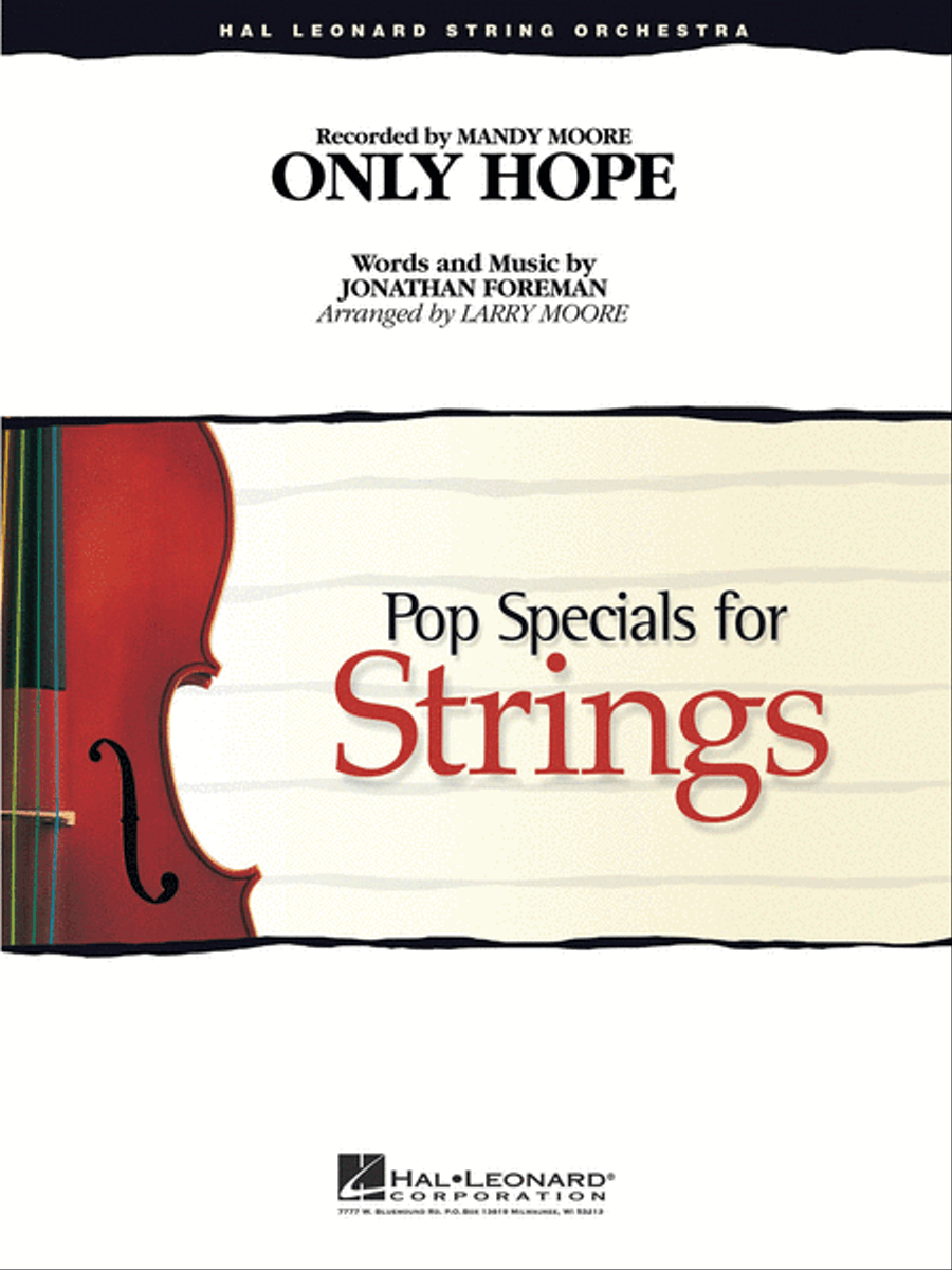 Only Hope (from A Walk to Remember) String Orchestra scores gallery preview page 1