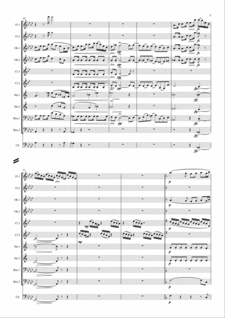 Dvorak: Serenade for Strings Op.22 Mvt. I - symphonic wind ensemble