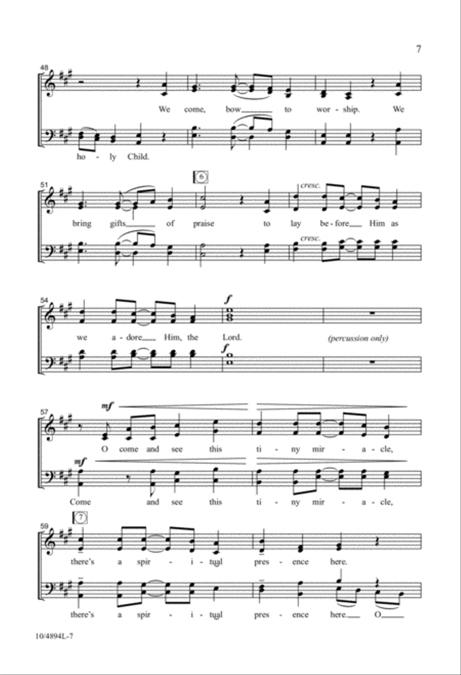 Tiny Miracle 4-Part scores gallery preview page 7