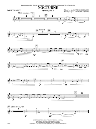 Nocturne (Opus 9, No. 2): 2nd B-flat Trumpet