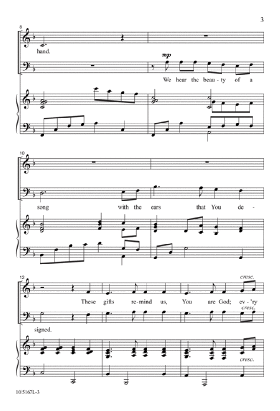 Song of Joyful Thanks 2-Part scores gallery preview page 3