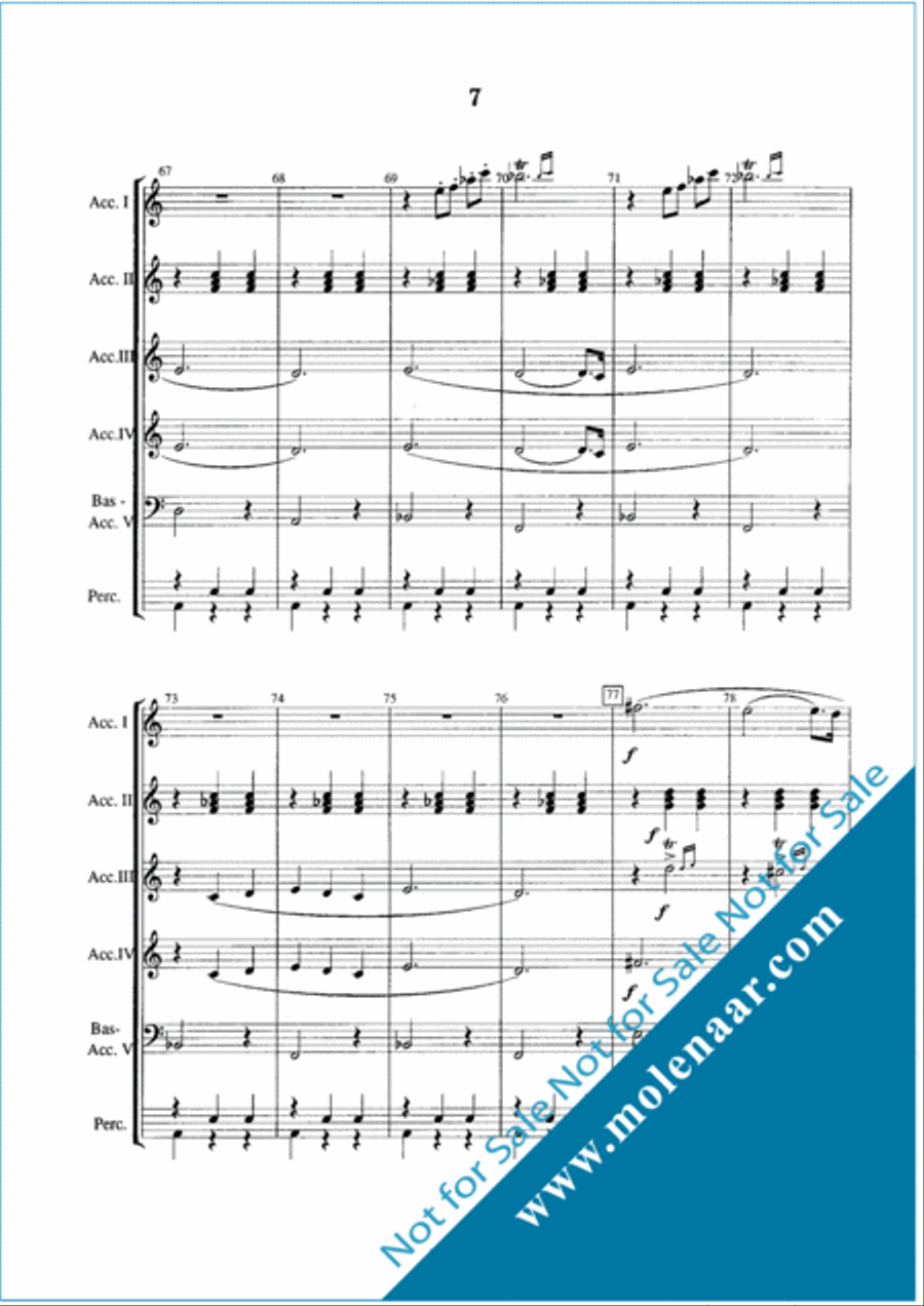 Le Jour D'Accordeon Accordion Orchestra scores gallery preview page 11