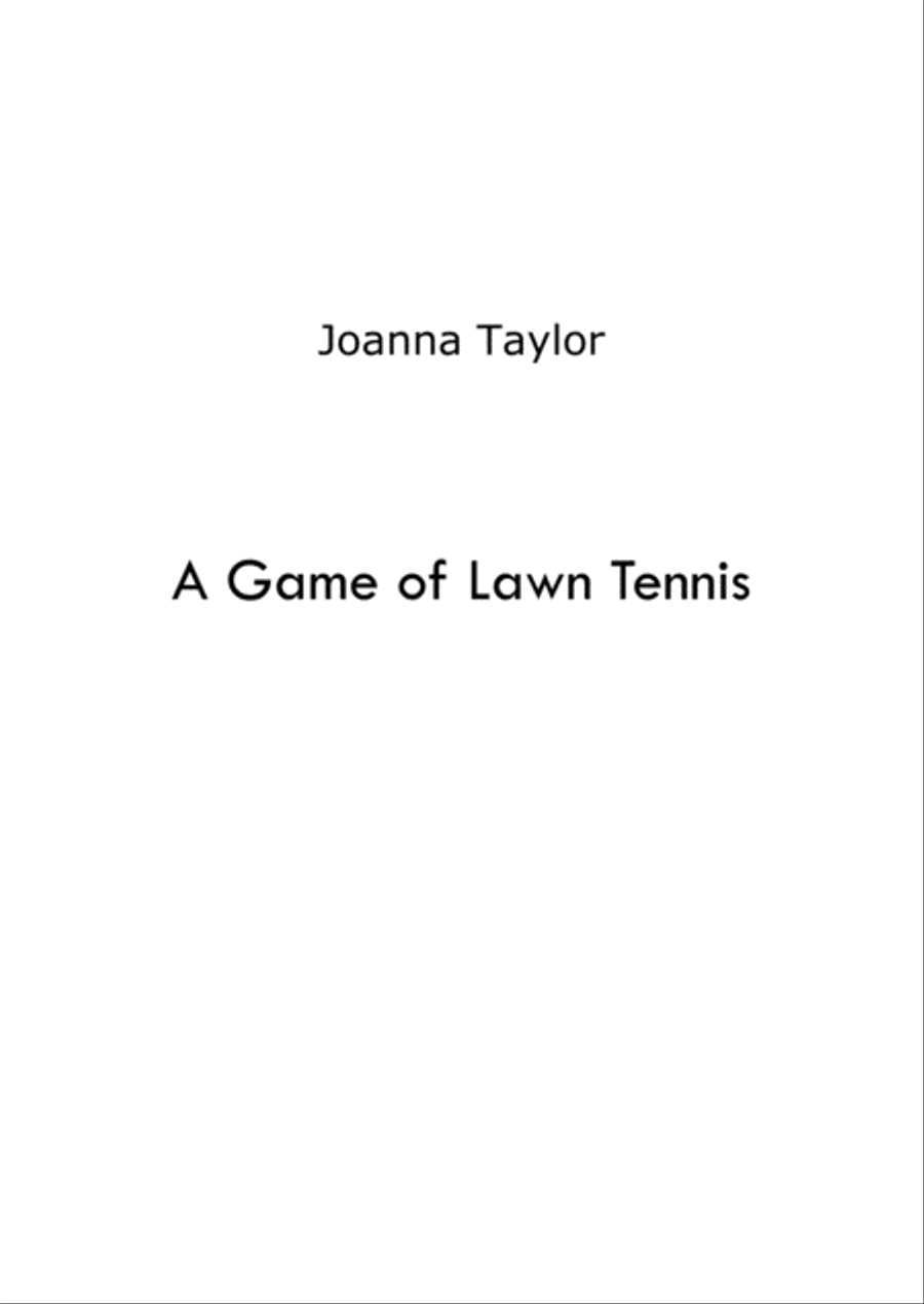 A Game of Lawn Tennis
