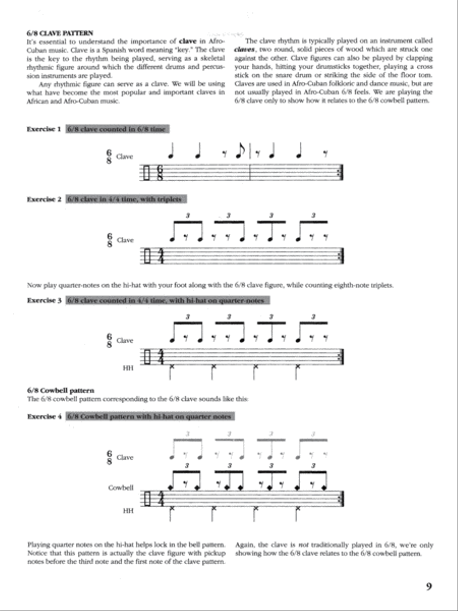 Afro-Cuban Rhythms for Drumset Drum Set scores gallery preview page 3