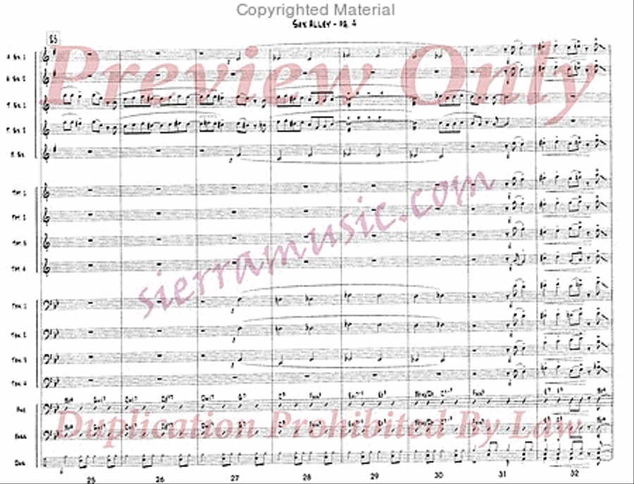 Sax Alley Jazz Ensemble scores gallery preview page 5