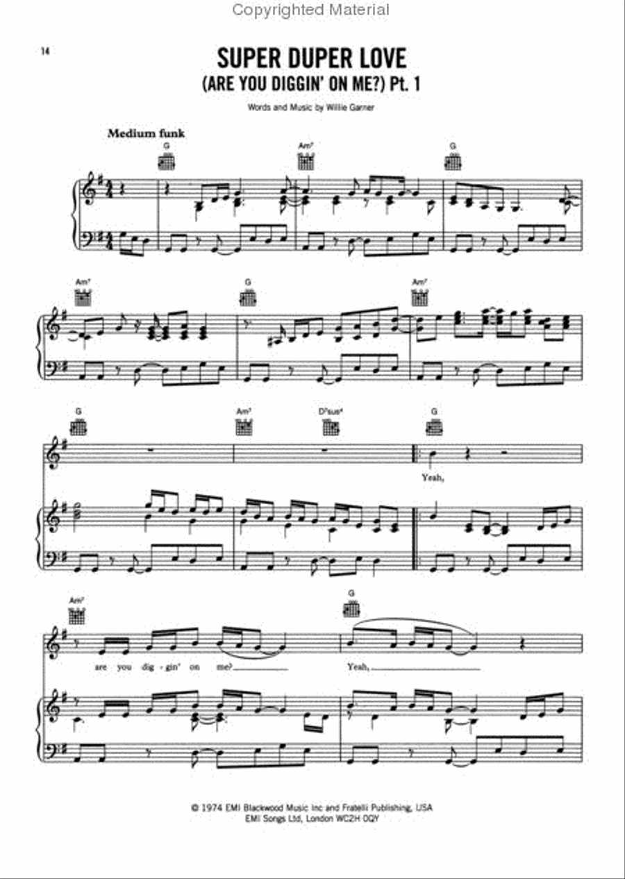 The Soul Sessions Piano, Vocal, Guitar scores gallery preview page 3