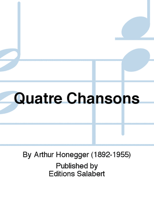 Book cover for Quatre Chansons