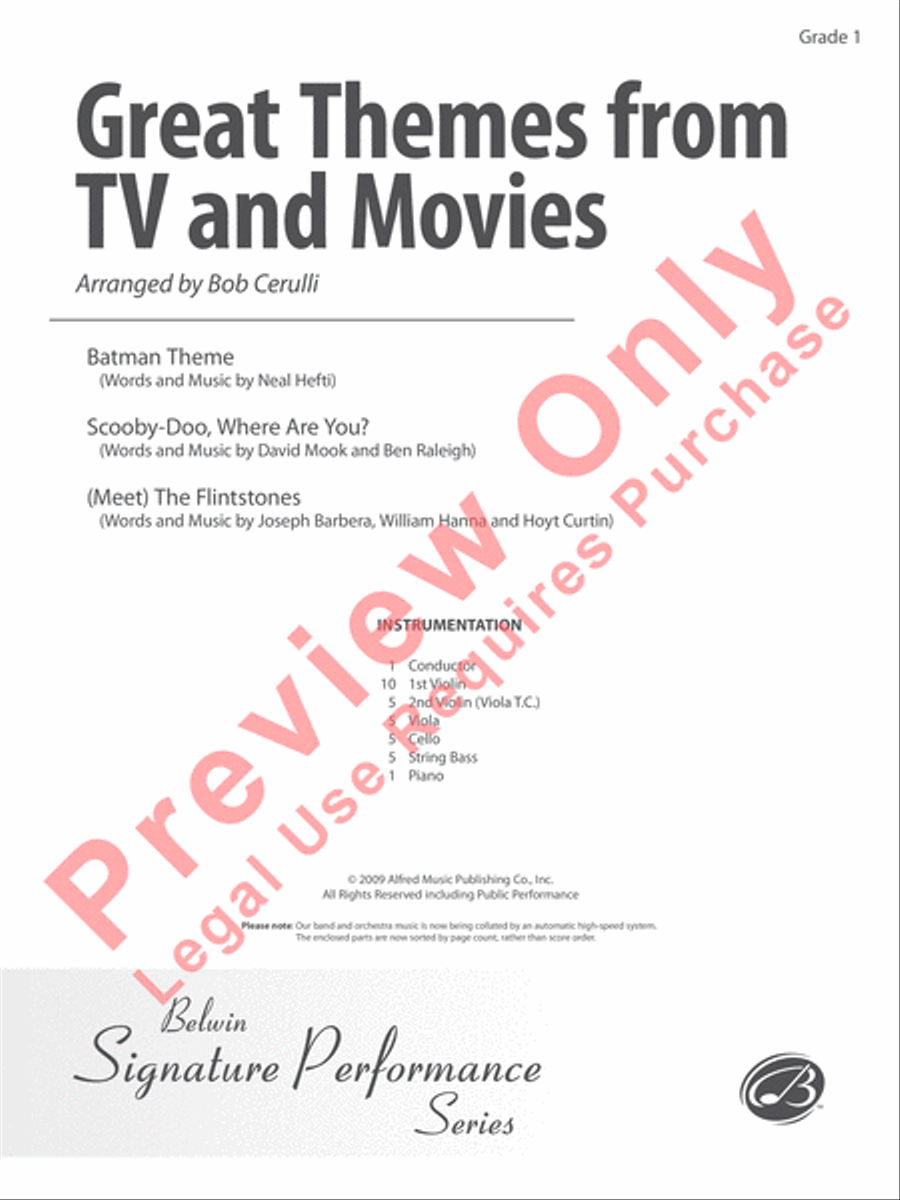 Great Themes from TV and Movies String Orchestra scores gallery preview page 2
