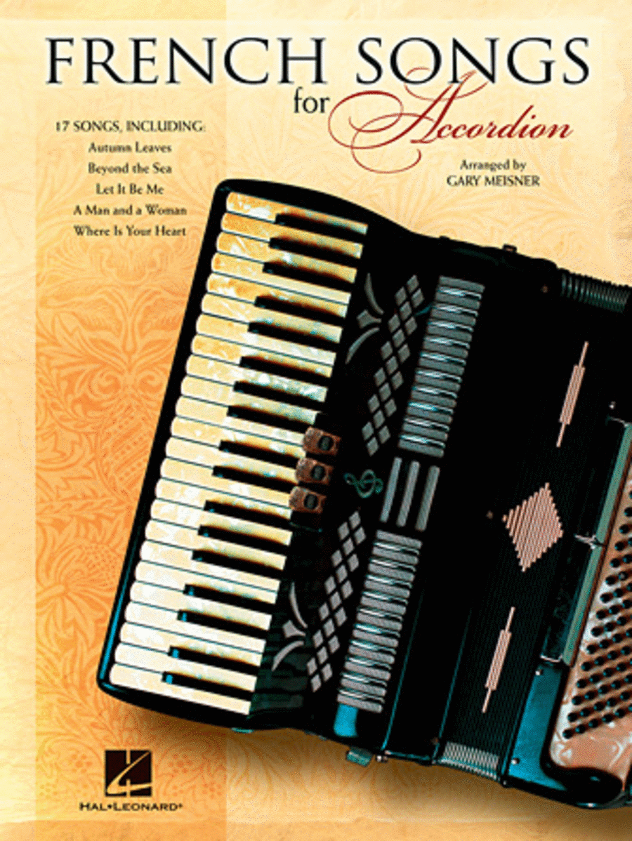 French Songs for Accordion Accordion scores gallery preview page 1