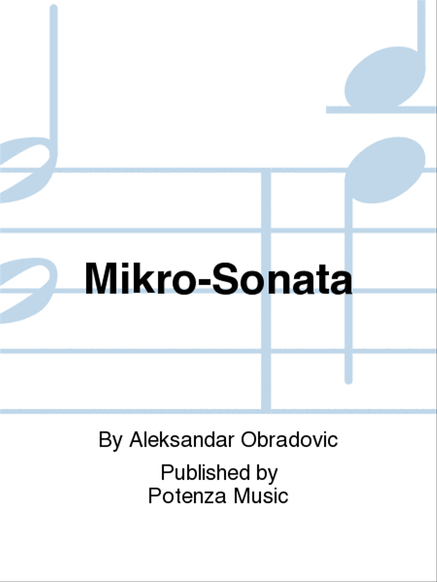 Mikro-Sonata Clarinet Solo scores gallery preview page 1