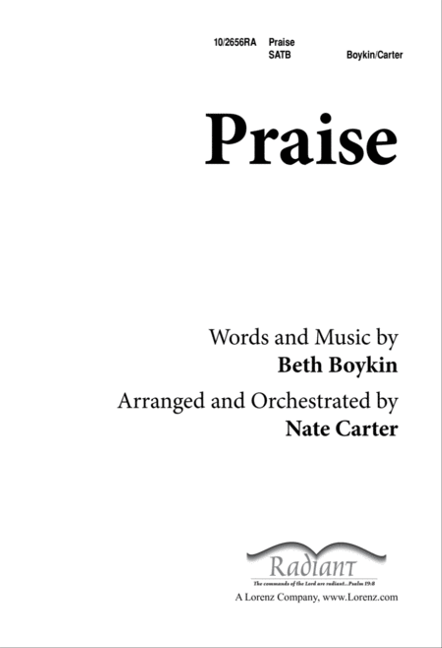 Praise 4-Part scores gallery preview page 1