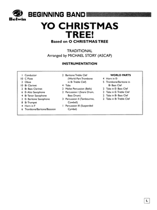 Book cover for Yo Christmas Tree! (based on "O Christmas Tree"): Score