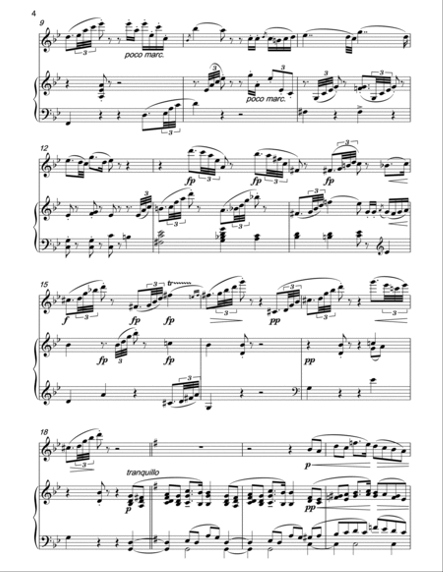 SCHUMANN The Prophet Bird for flute & piano Flute Solo scores gallery preview page 2